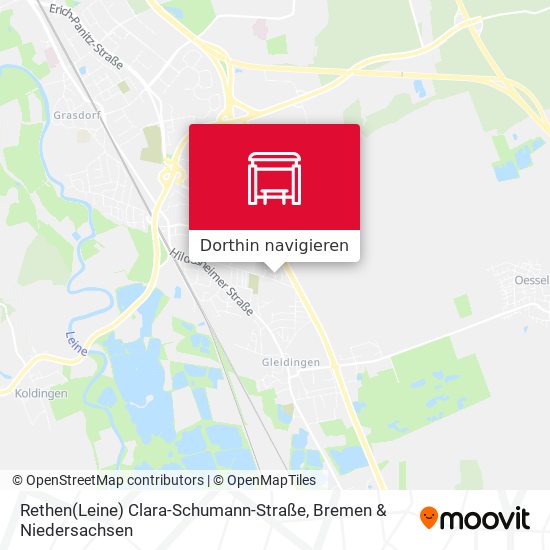 Rethen(Leine) Clara-Schumann-Straße Karte