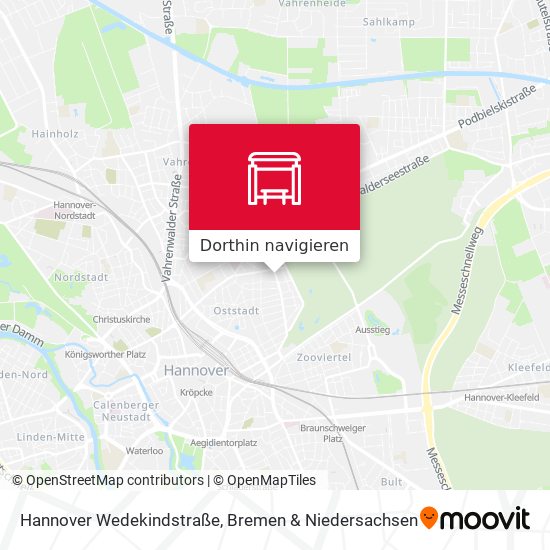 Hannover Wedekindstraße Karte