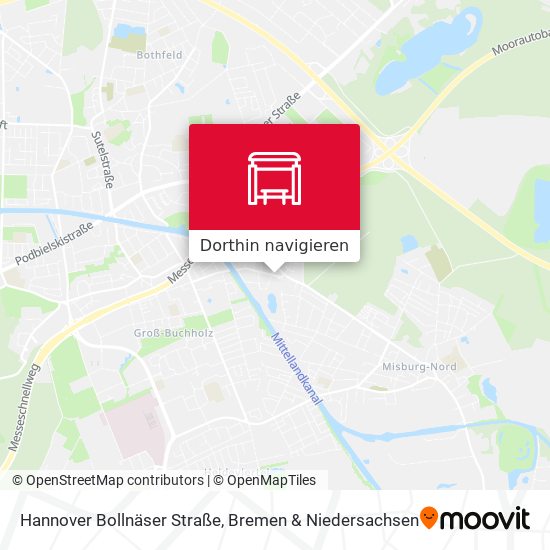Hannover Bollnäser Straße Karte
