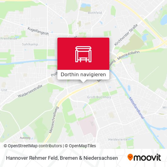 Hannover Rehmer Feld Karte