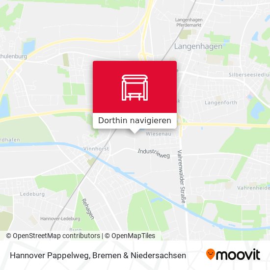 Hannover Pappelweg Karte