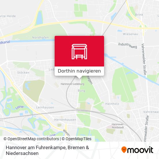 Hannover am Fuhrenkampe Karte