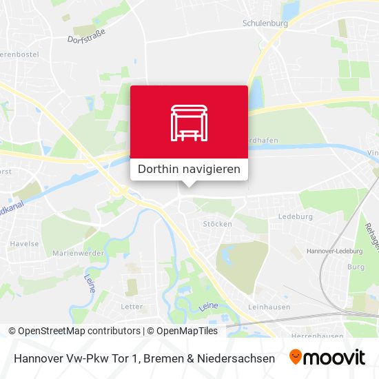Hannover Vw-Pkw Tor 1 Karte