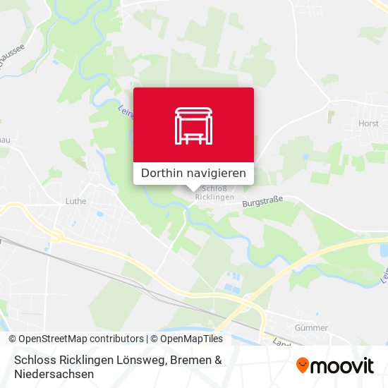 Schloss Ricklingen Lönsweg Karte