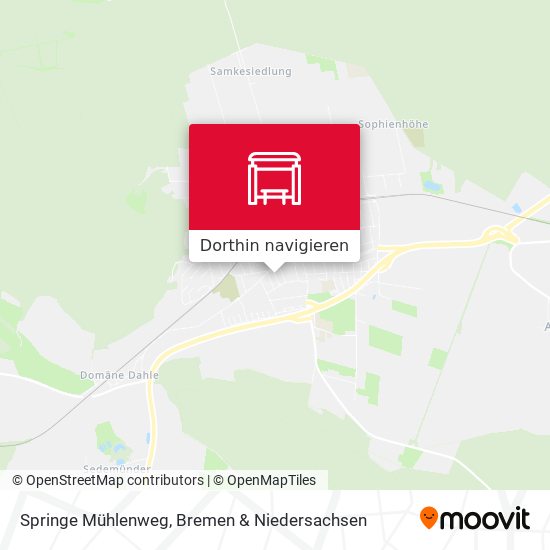 Springe Mühlenweg Karte