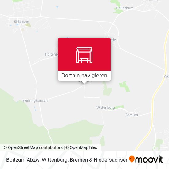 Boitzum Abzw. Wittenburg Karte