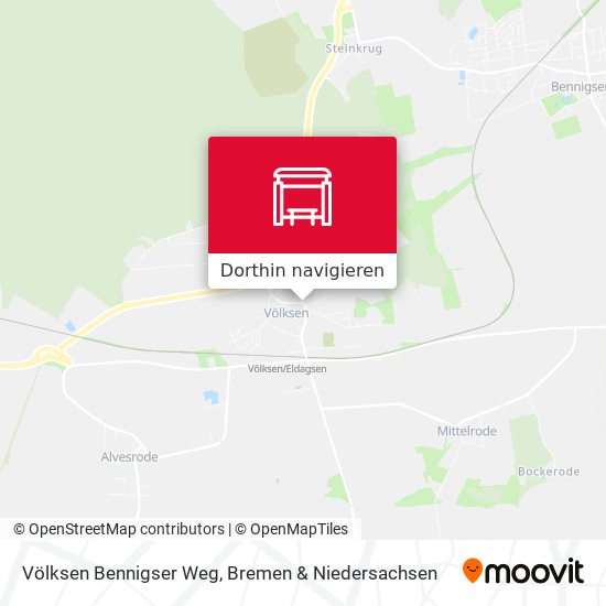 Völksen Bennigser Weg Karte