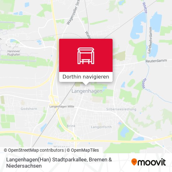 Langenhagen(Han) Stadtparkallee Karte