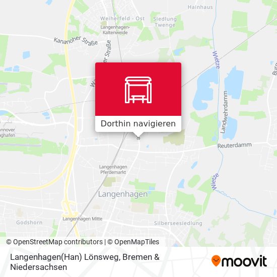 Langenhagen(Han) Lönsweg Karte