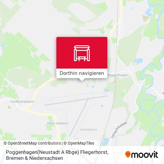 Poggenhagen(Neustadt A Rbge) Fliegerhorst Karte