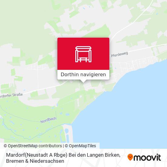 Mardorf(Neustadt A Rbge) Bei den Langen Birken Karte