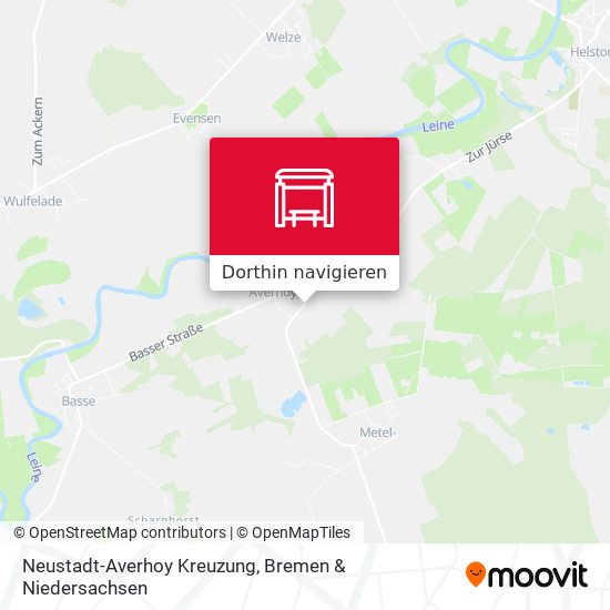 Neustadt-Averhoy Kreuzung Karte