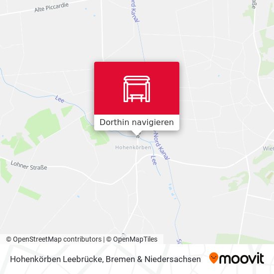 Hohenkörben Leebrücke Karte