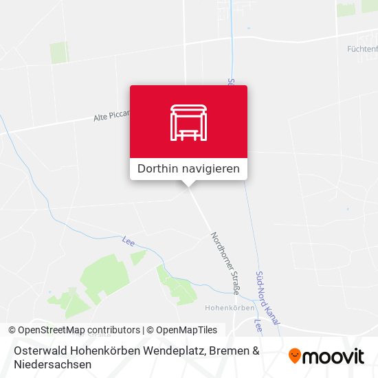 Osterwald Hohenkörben Wendeplatz Karte