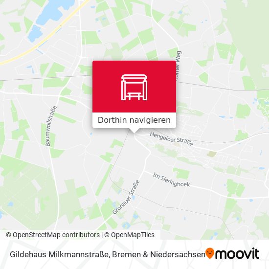 Gildehaus Milkmannstraße Karte