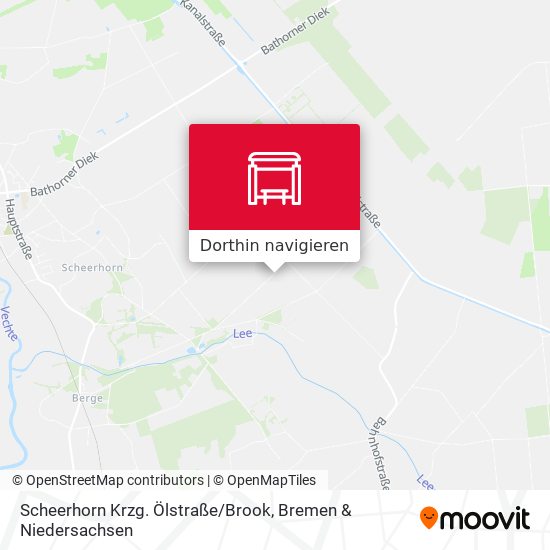 Scheerhorn Krzg. Ölstraße / Brook Karte