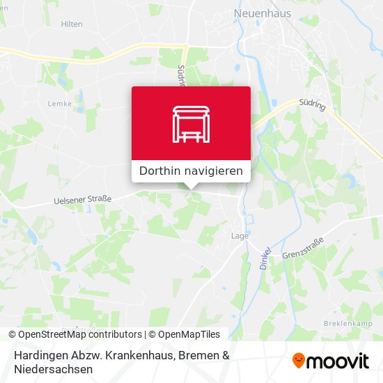 Hardingen Abzw. Krankenhaus Karte
