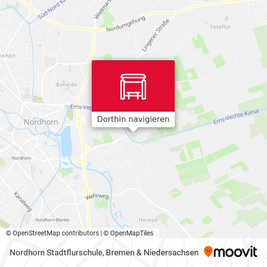 Nordhorn Stadtflurschule Karte