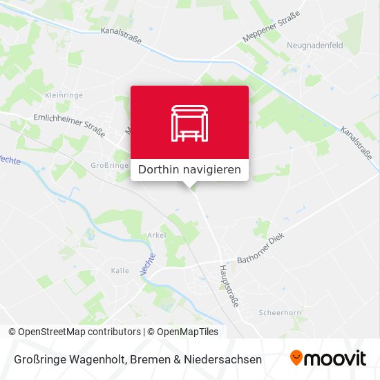 Großringe Wagenholt Karte