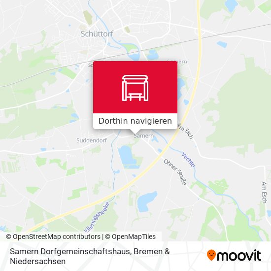 Samern Dorfgemeinschaftshaus Karte