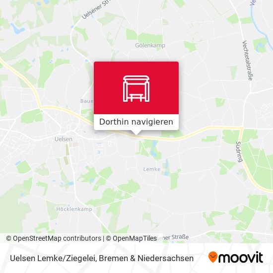 Uelsen Lemke/Ziegelei Karte