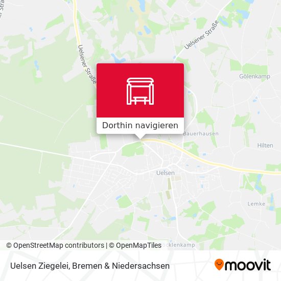 Uelsen Ziegelei Karte