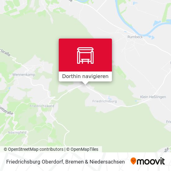 Friedrichsburg Oberdorf Karte