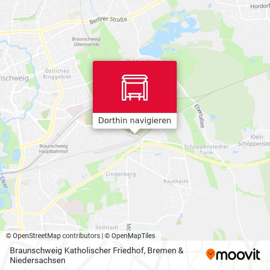 Braunschweig Katholischer Friedhof Karte