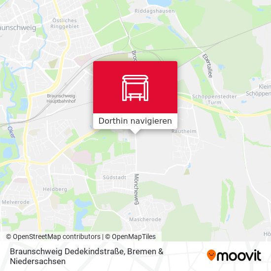 Braunschweig Dedekindstraße Karte