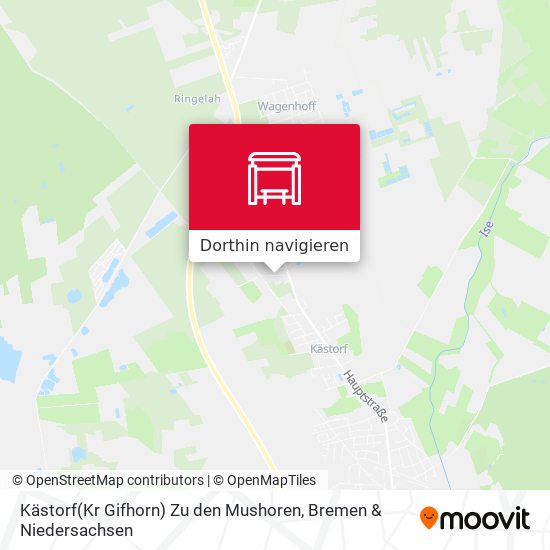 Kästorf(Kr Gifhorn) Zu den Mushoren Karte