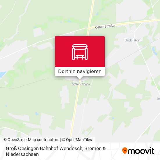 Groß Oesingen Bahnhof Wendesch Karte