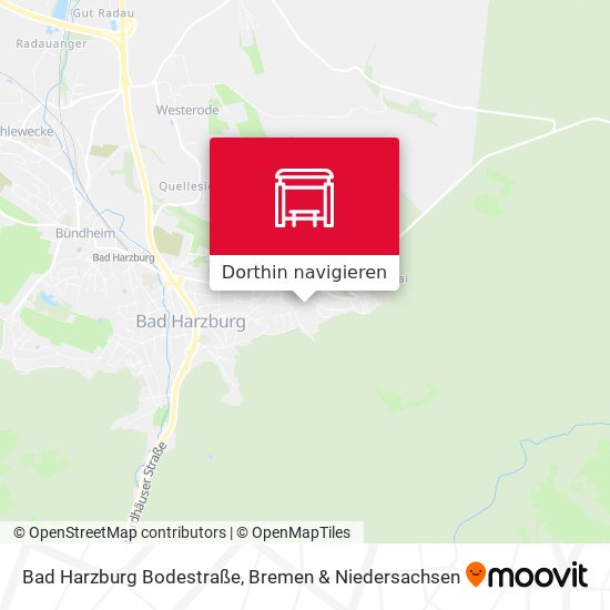 Bad Harzburg Bodestraße Karte