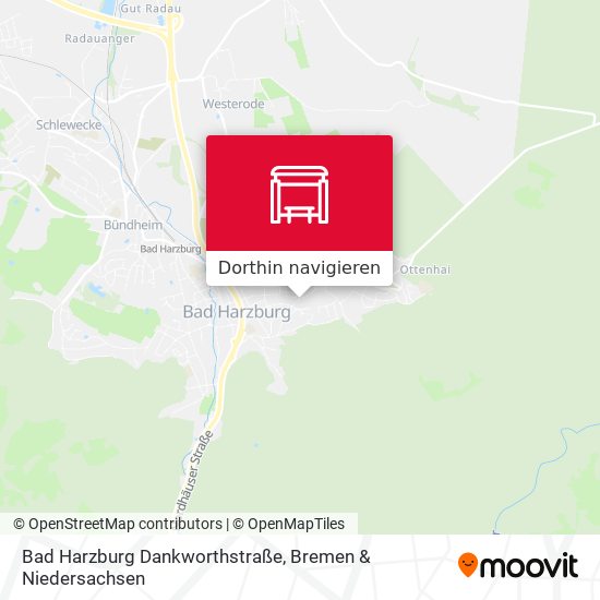 Bad Harzburg Dankworthstraße Karte