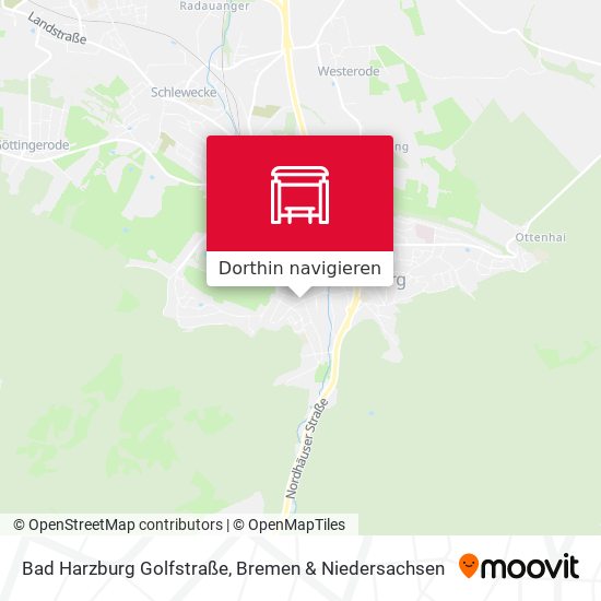 Bad Harzburg Golfstraße Karte