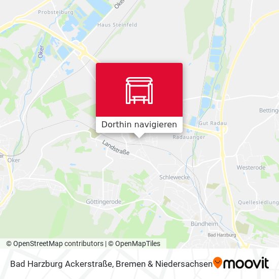 Bad Harzburg Ackerstraße Karte