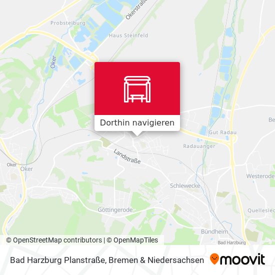 Bad Harzburg Planstraße Karte