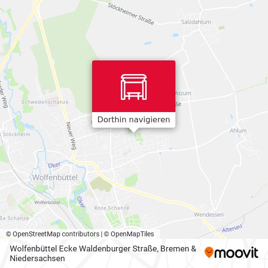 Wolfenbüttel Ecke Waldenburger Straße Karte