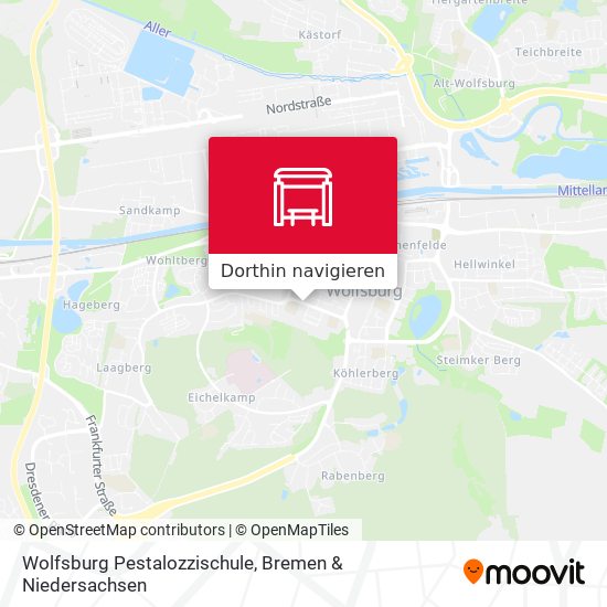 Wolfsburg Pestalozzischule Karte
