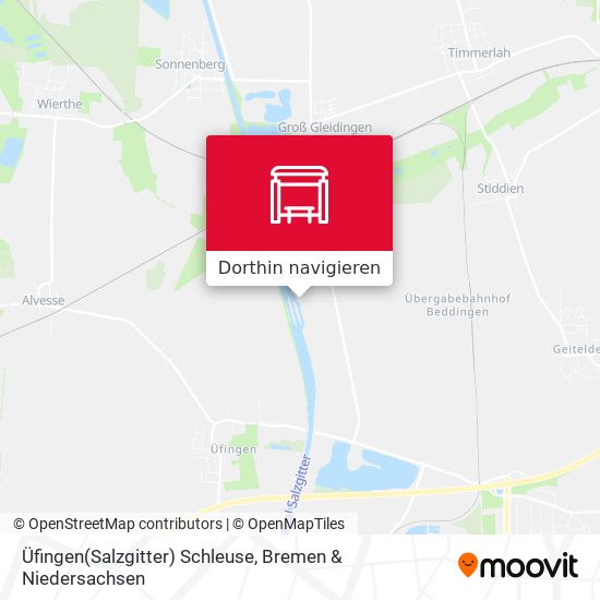 Üfingen(Salzgitter) Schleuse Karte