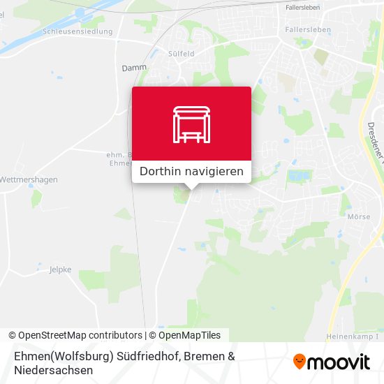 Ehmen(Wolfsburg) Südfriedhof Karte