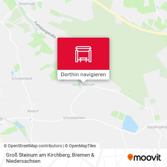 Groß Steinum am Kirchberg Karte
