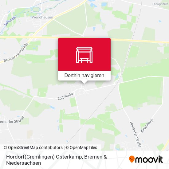 Hordorf(Cremlingen) Osterkamp Karte