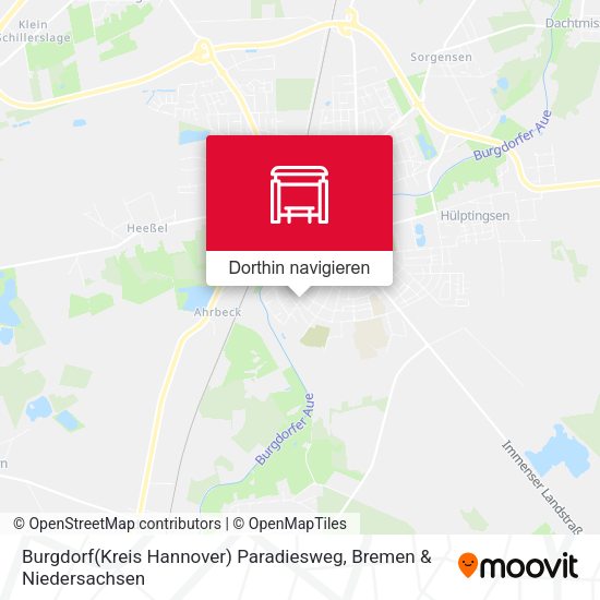 Burgdorf(Kreis Hannover) Paradiesweg Karte