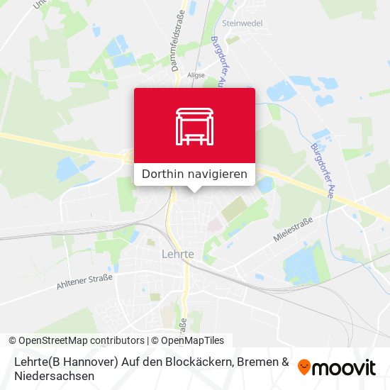 Lehrte(B Hannover) Auf den Blockäckern Karte