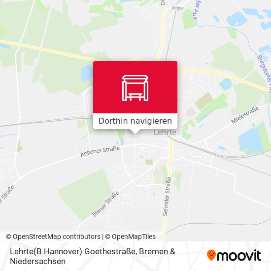 Lehrte(B Hannover) Goethestraße Karte