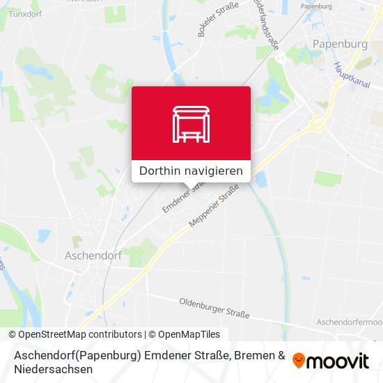 Aschendorf(Papenburg) Emdener Straße Karte