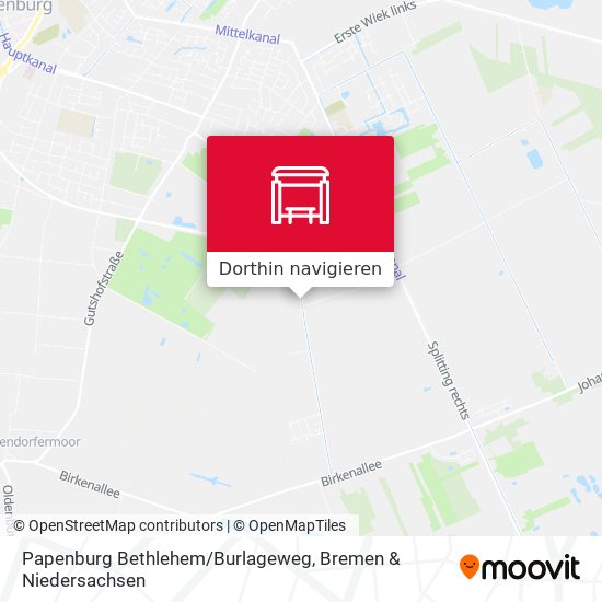 Papenburg Bethlehem/Burlageweg Karte