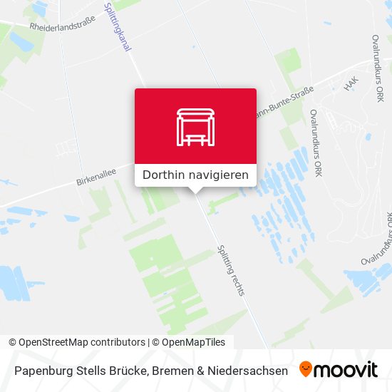 Papenburg Stells Brücke Karte