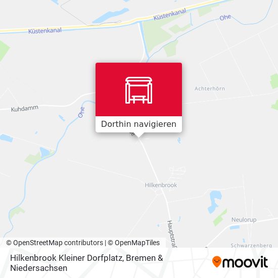 Hilkenbrook Kleiner Dorfplatz Karte