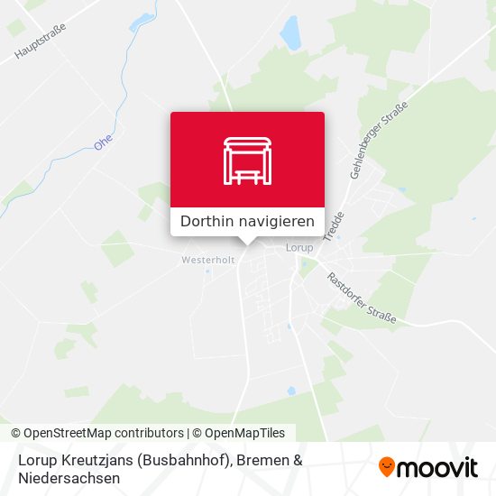 Lorup Kreutzjans (Busbahnhof) Karte
